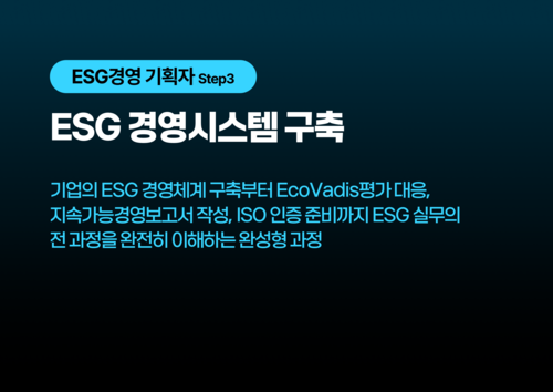 ESG 경영시스템 구축 이미지