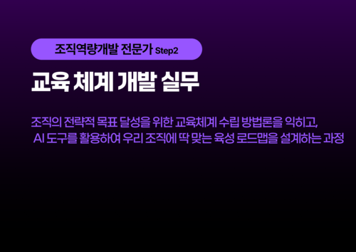 교육체계개발실무