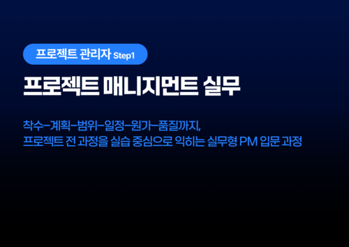 프로젝트 매니지먼트 실무 이미지