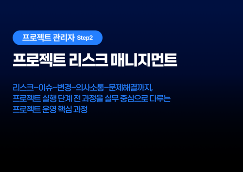 프로젝트 리스크 매니지먼트 이미지